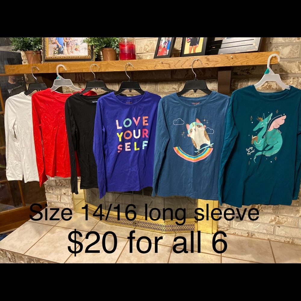 Girls long sleeve shirts